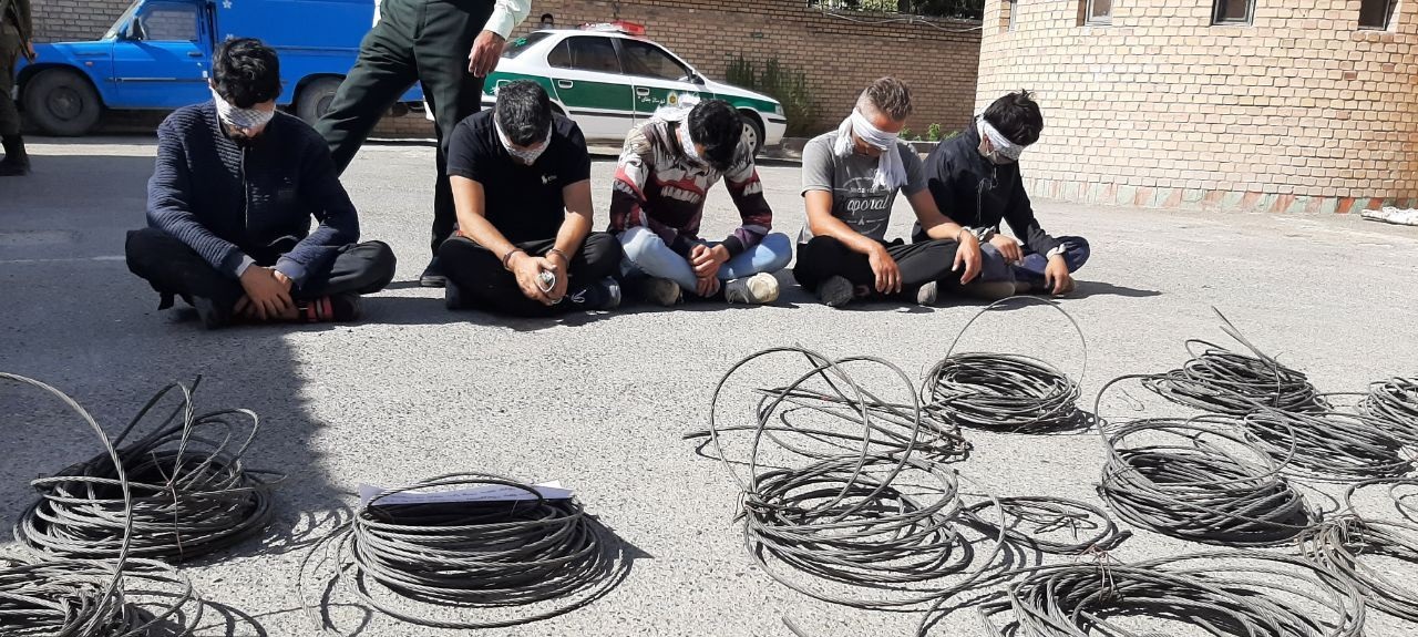 دستگیری سارقان کابل برق در “شاهین شهر”